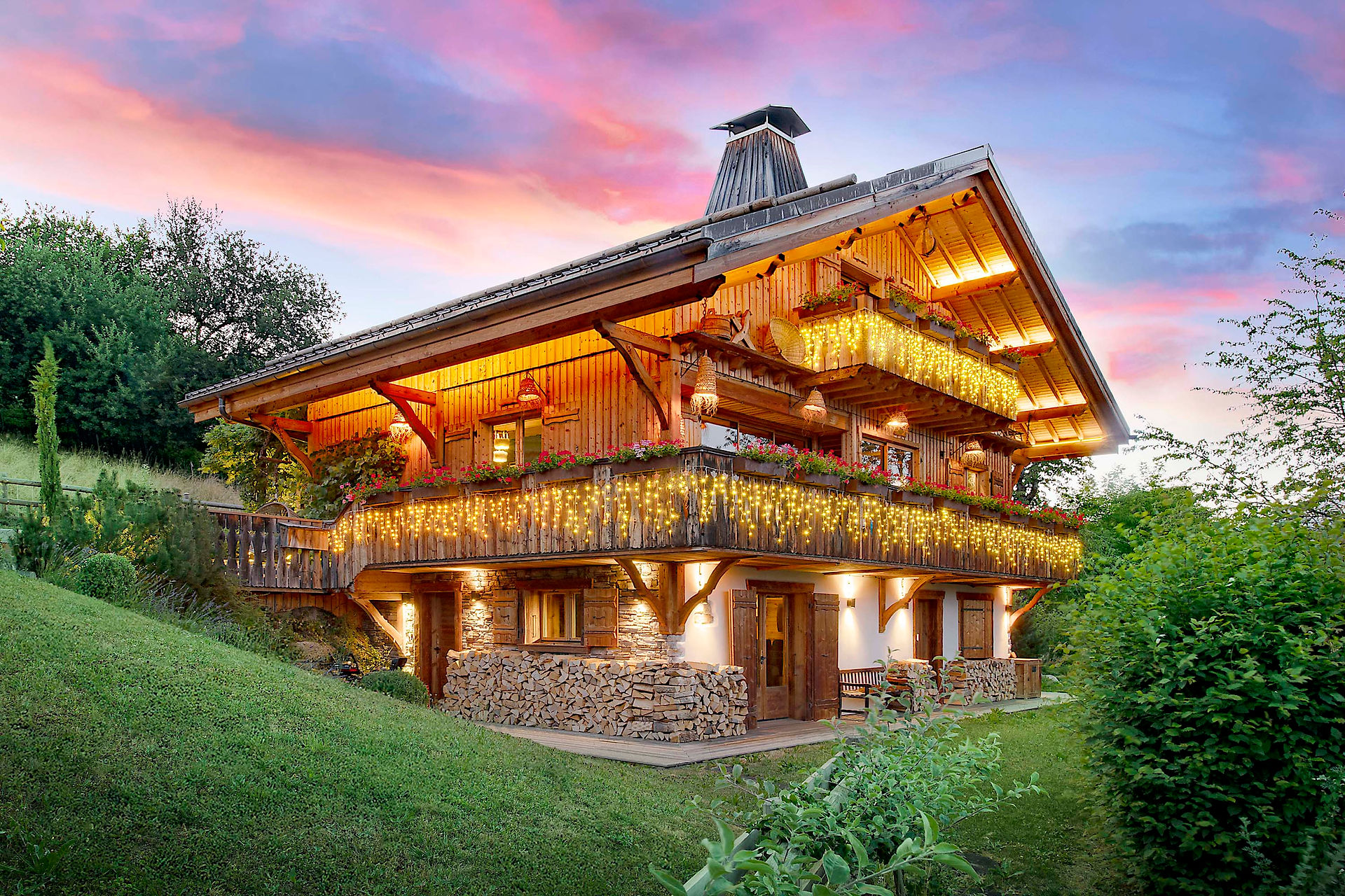 face de chalet de montagne en Haute Savoie