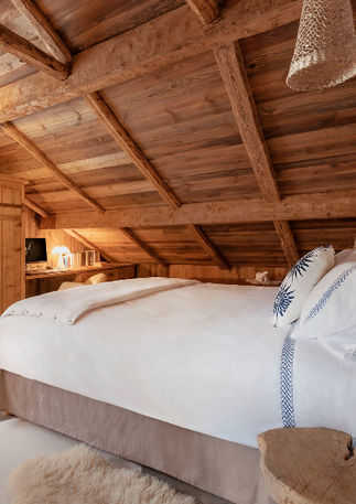 chambre dans une location de chalet de montagne