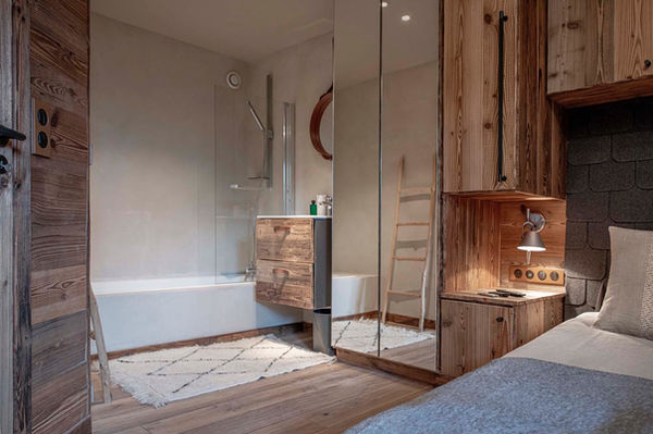 Chambre dans un chalet en location en haute savoie