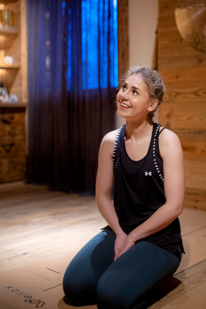 Portrait d'une élève deVéronique Jamet, enseignante de yoga des fascias