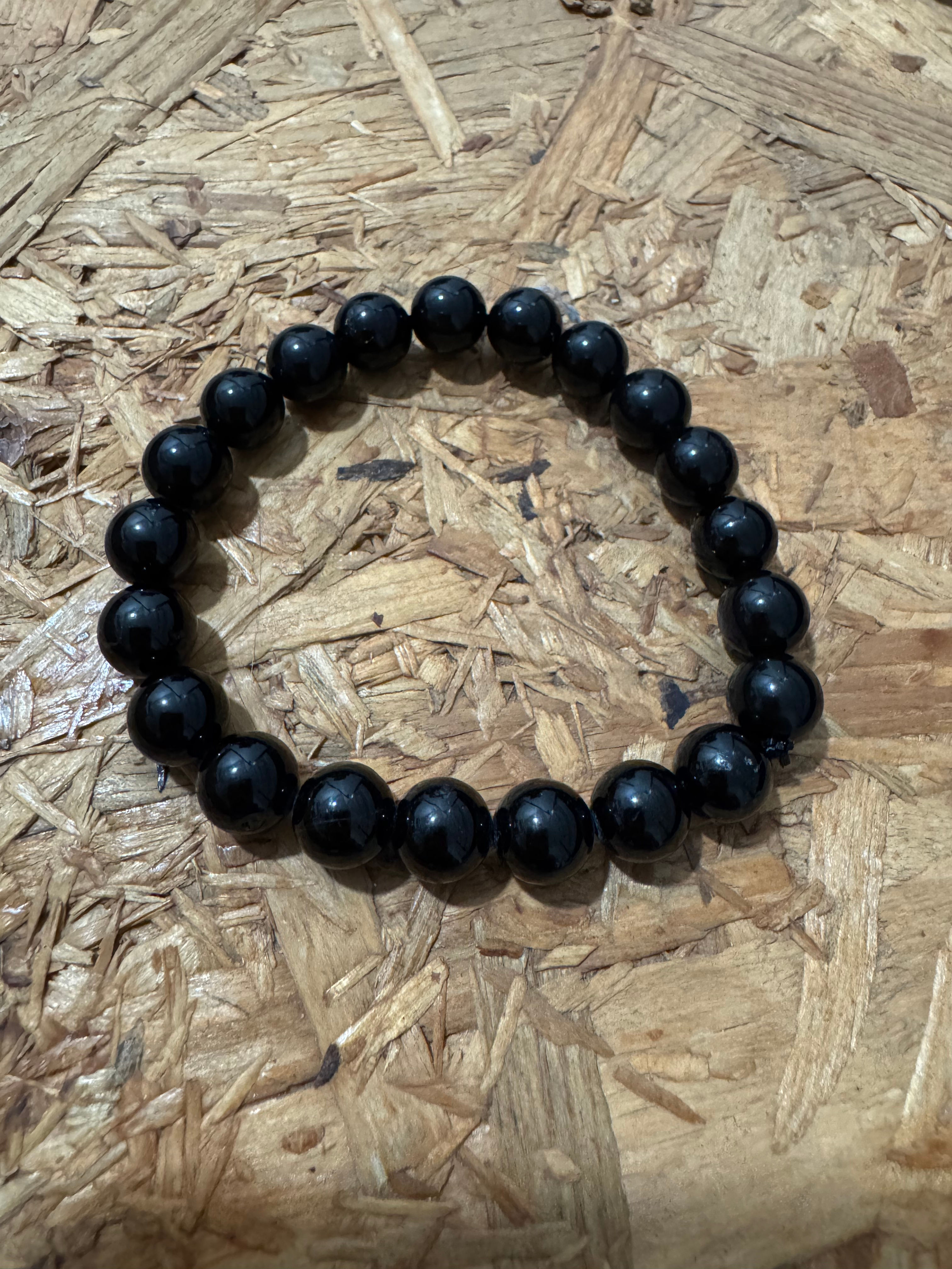  Pulseira Turmalina Negra 8mm