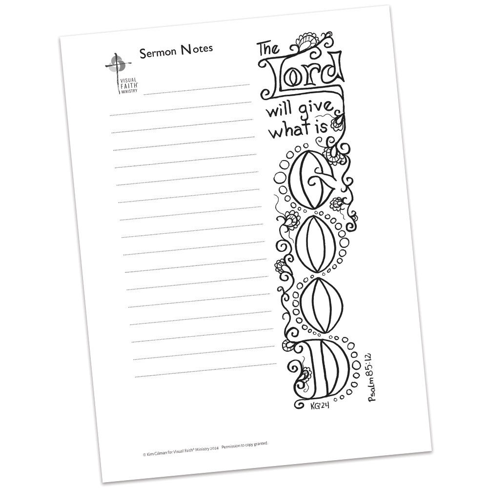 Psalm 85:12 Sermon Notes HS - 5.5x8.5