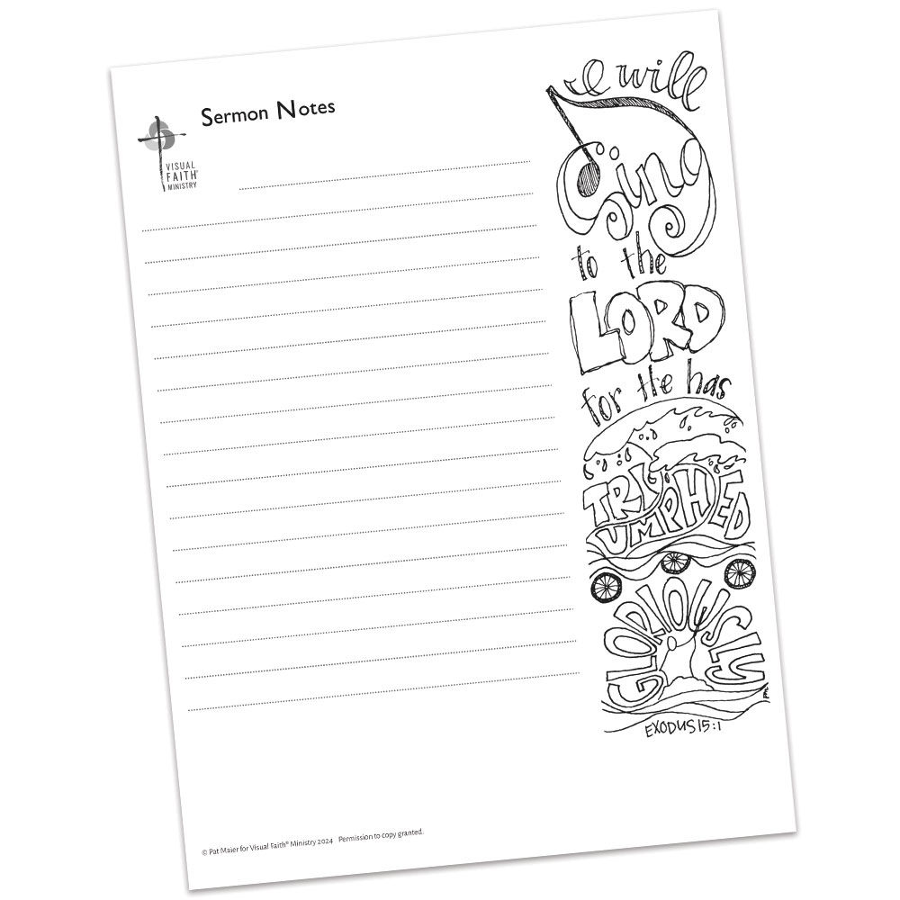 Exodus 15:1 Sermon Notes HS - 7x8.5