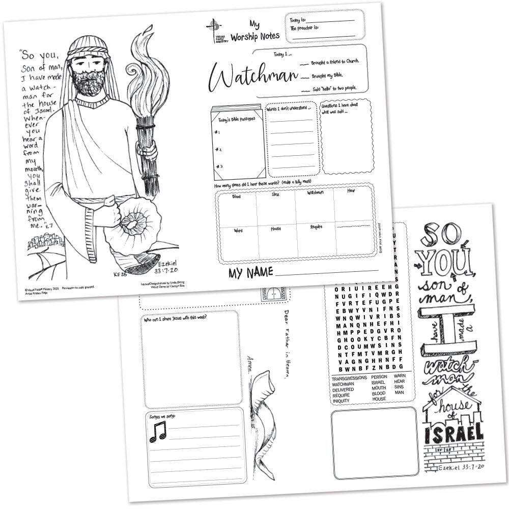 Ezekiel 33:7-25 Children's Bulletin