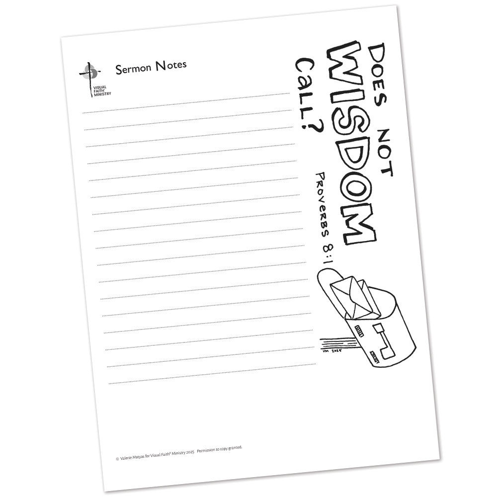 Proverbs 8:1 Sermon Notes HS - 7x8.5