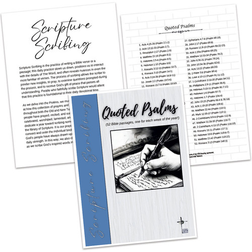 Quoted Psalms Scripture Scribing Packet Visual Faith Min