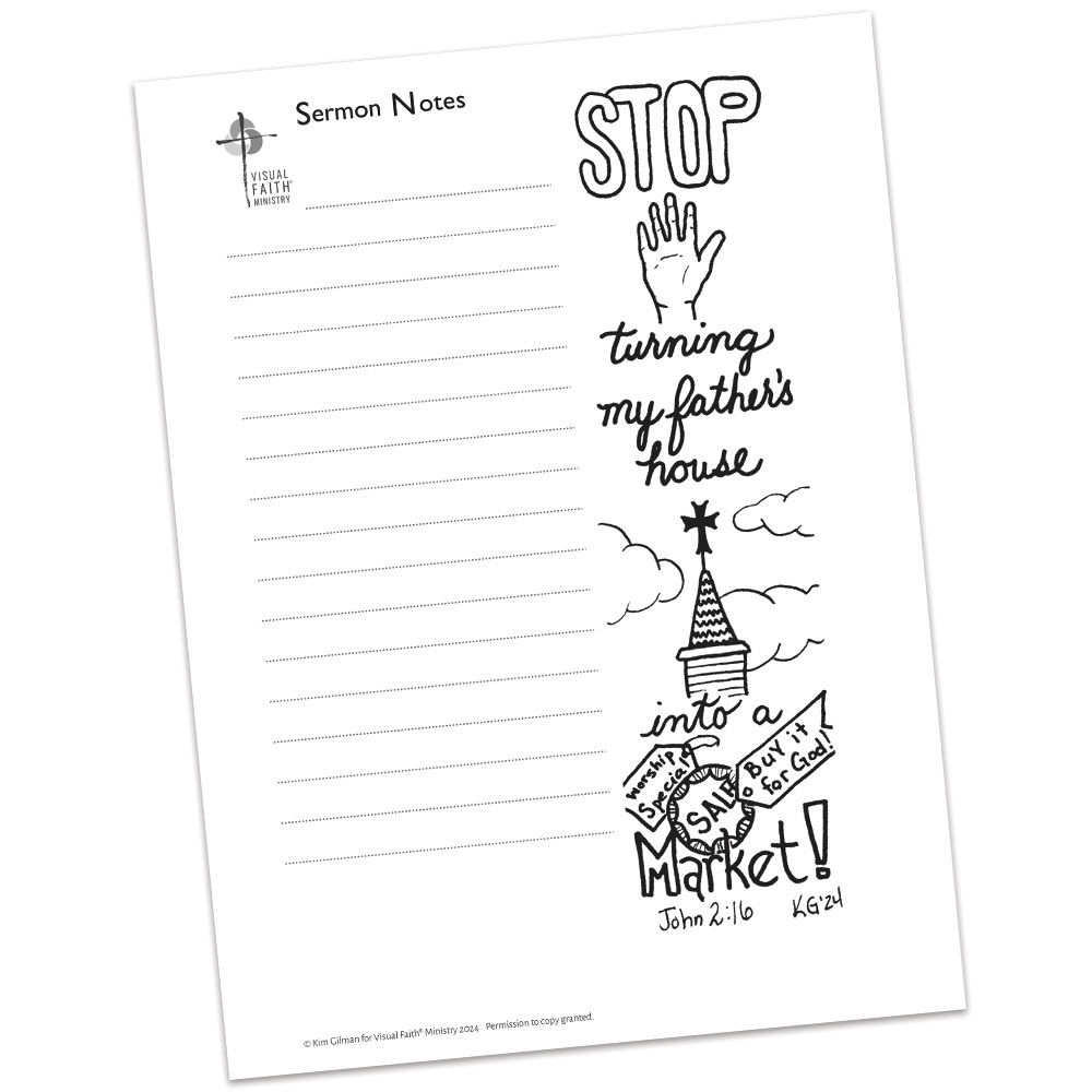 John 2:16 Sermon Notes HS - 5.5x8.5