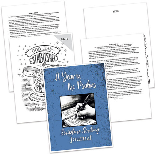 A Year In The Psalms Scripture Scribing Packet Visual Faith Min