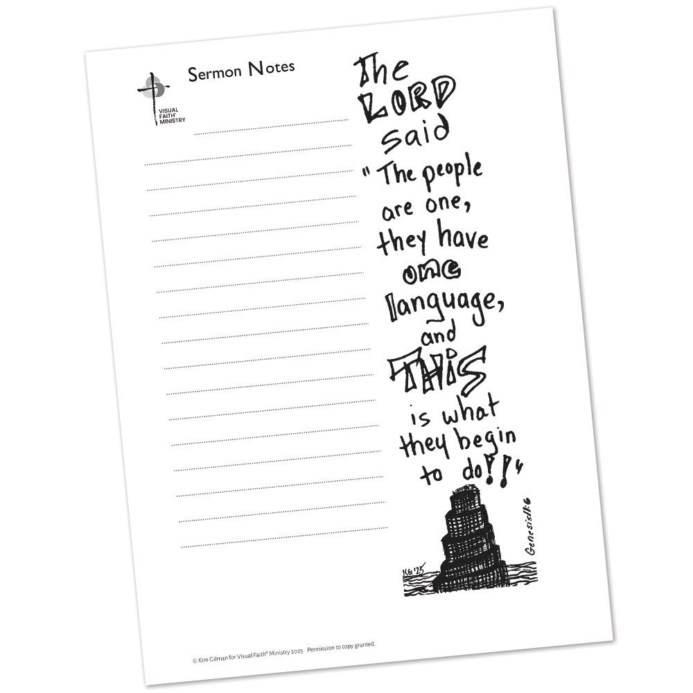 Genesis 11:6 Sermon Notes HS - 5.5x8.5