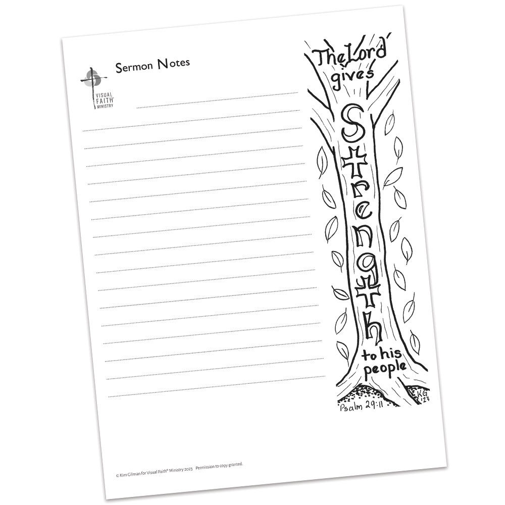 Psalm 29:11 Sermon Notes HS - 7x8.5