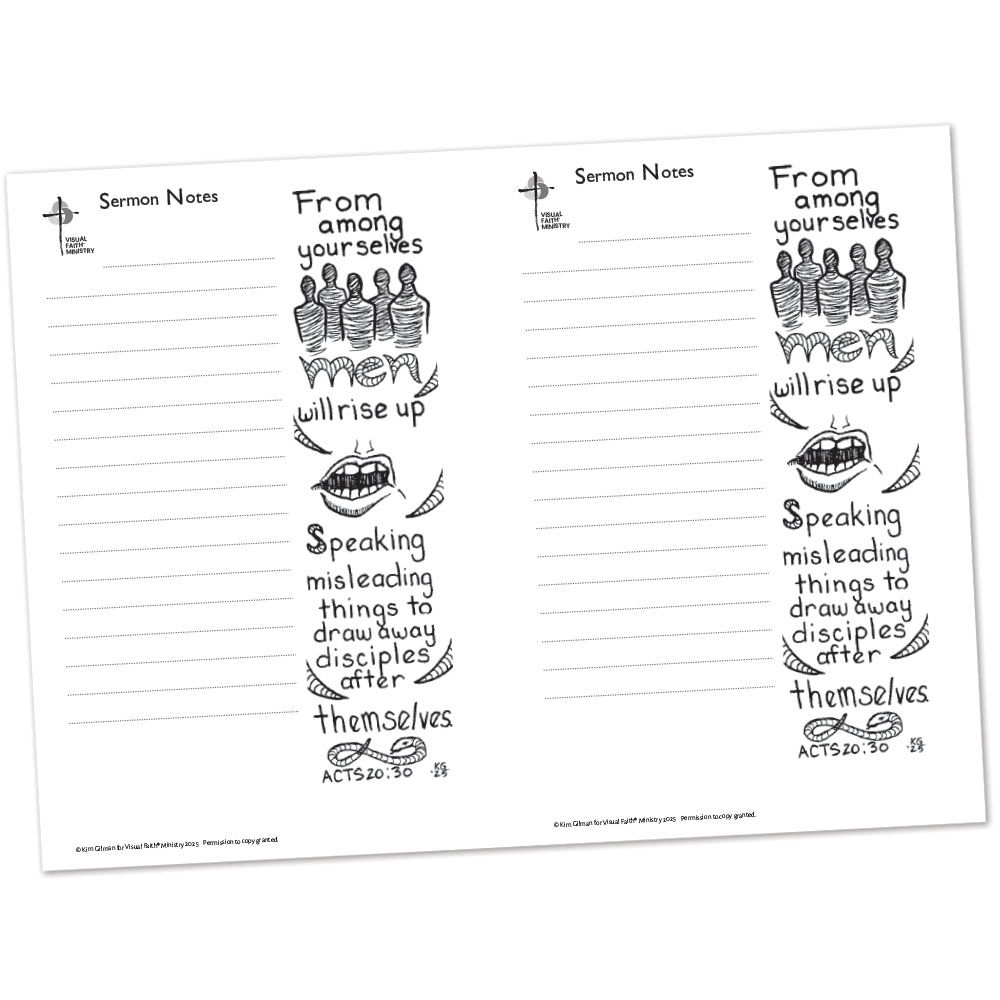 Acts 20:30 Sermon Notes