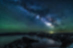 A brilliant Milky Way reflects in Crater Lake, captured on the Summer Solstice in Crater Lake National Park, Oregon