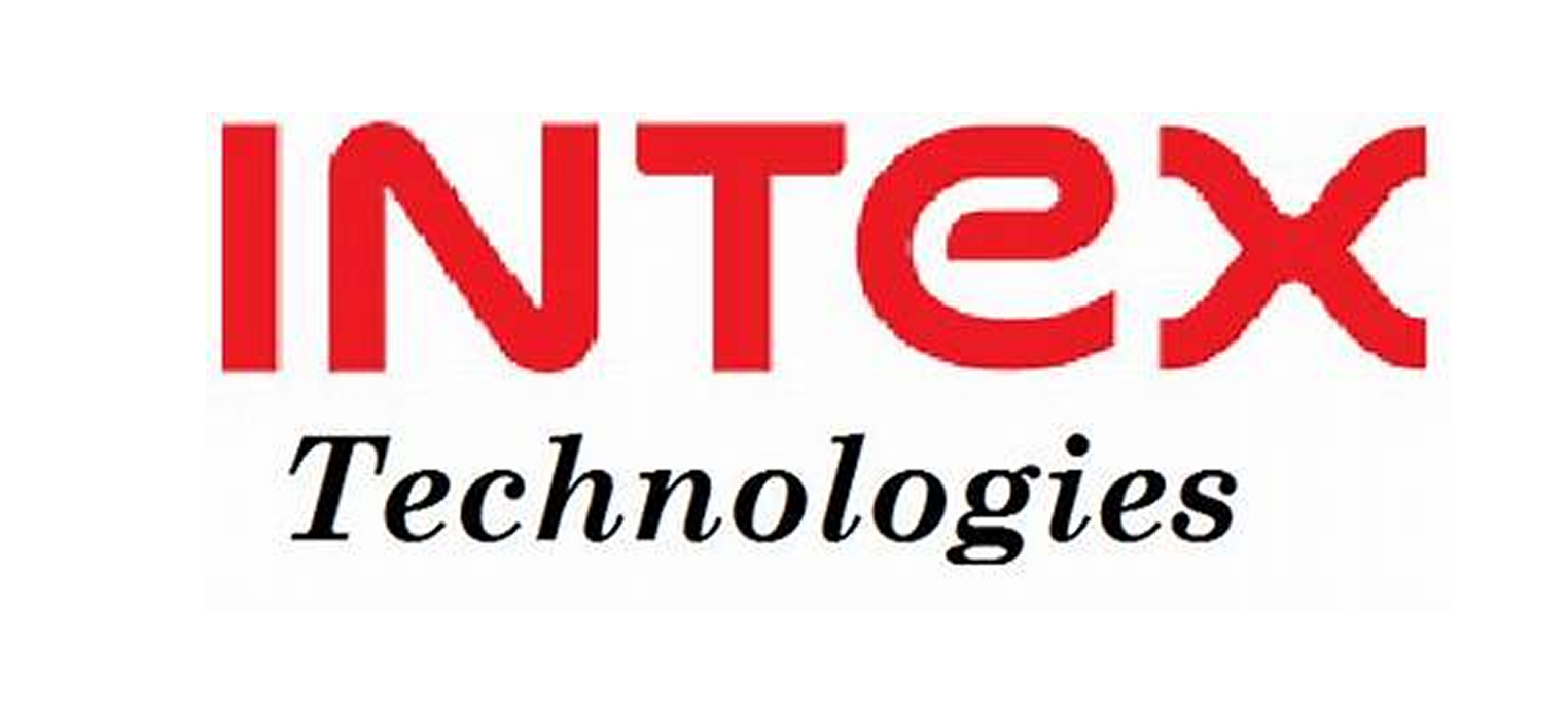 Intex Technologies logo in red, with the word "Technologies" below it.