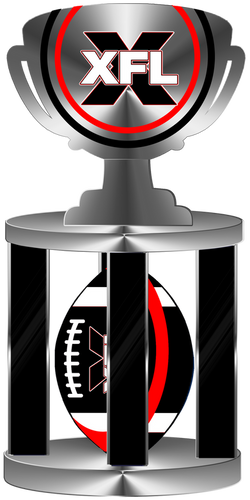 XFL New Logo Season MVP Trophy