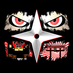 All Over Shirt Design #207 - Ninja Blade