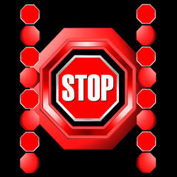 All Over Shirt Design #200 - Stop
