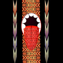All Over Shirt Design #158 - Native Tong
