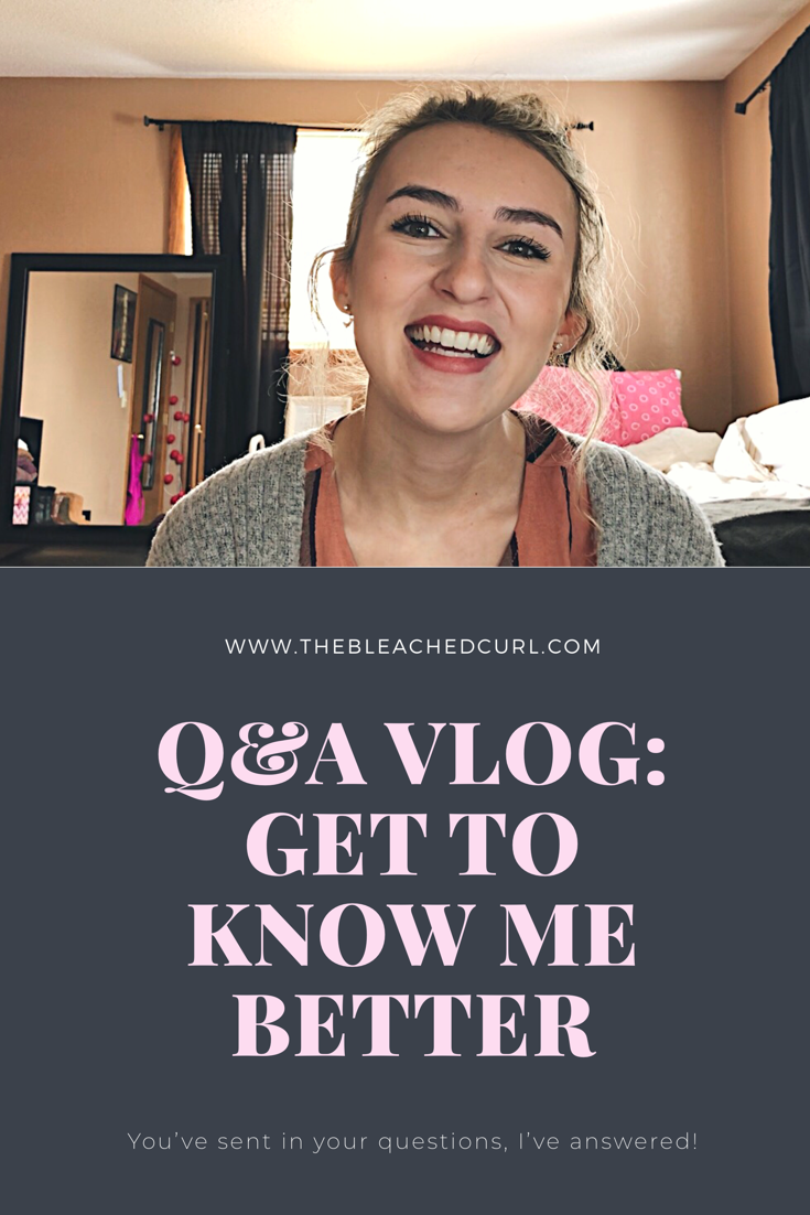 q&a vlog the bleached curl