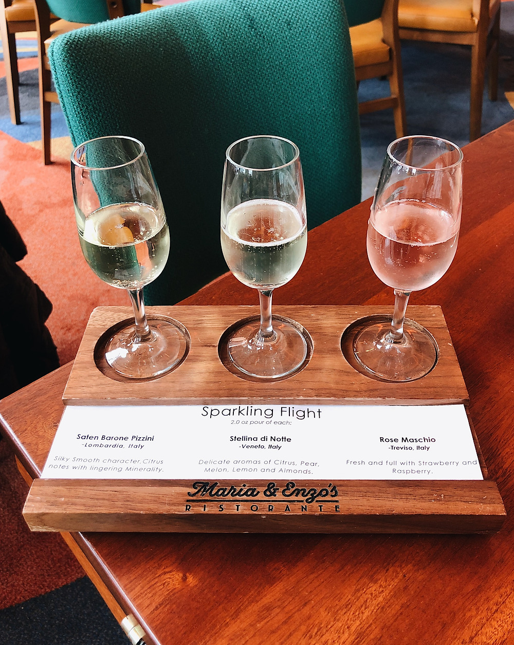 Maria & Enzo's Wine Flight, Abby Graf 2019