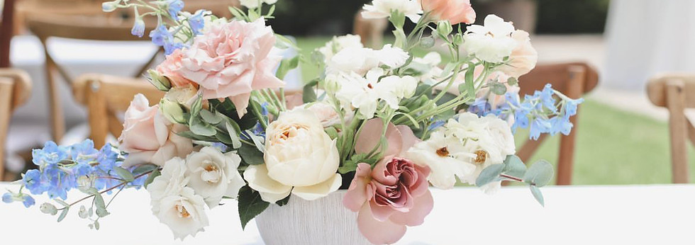 Garden Style Centerpiece Florals for South Florida Events and Baby Shower