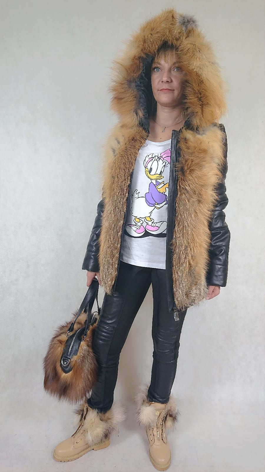 Miniatura: Skóra naturalna obszyta futrem z Lisa