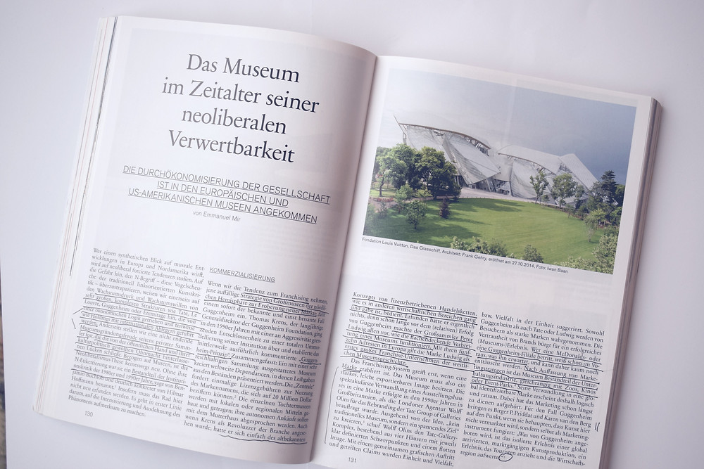 Kunstforum International, Museumsboom, Museumskrise, Chance