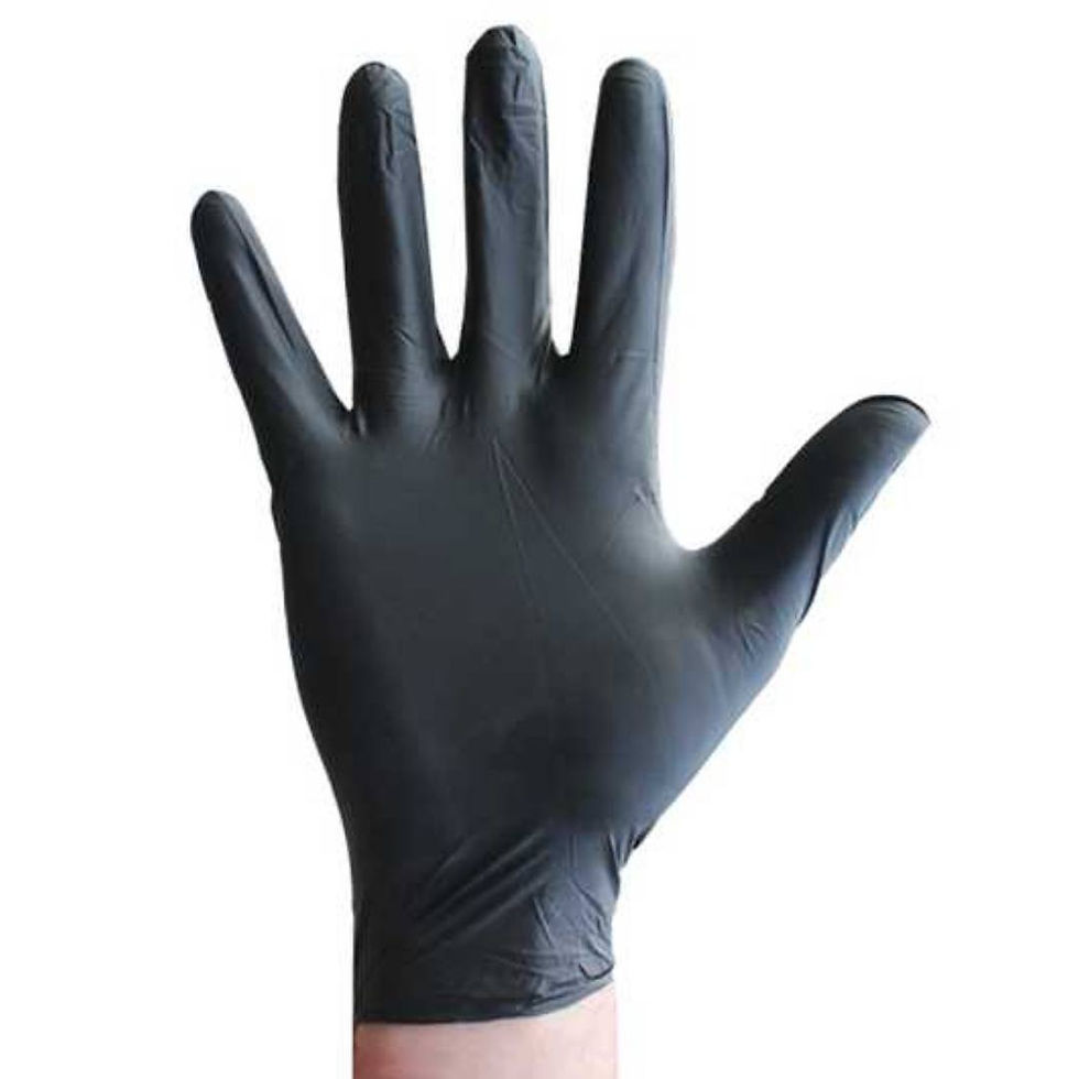 Unigloves Black Nitrile Gloves