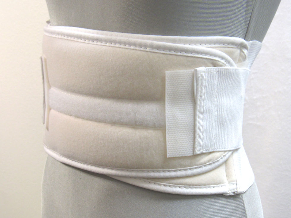 619 6" HEIGHT SACRO BELT WITH STYROFOAM PAD