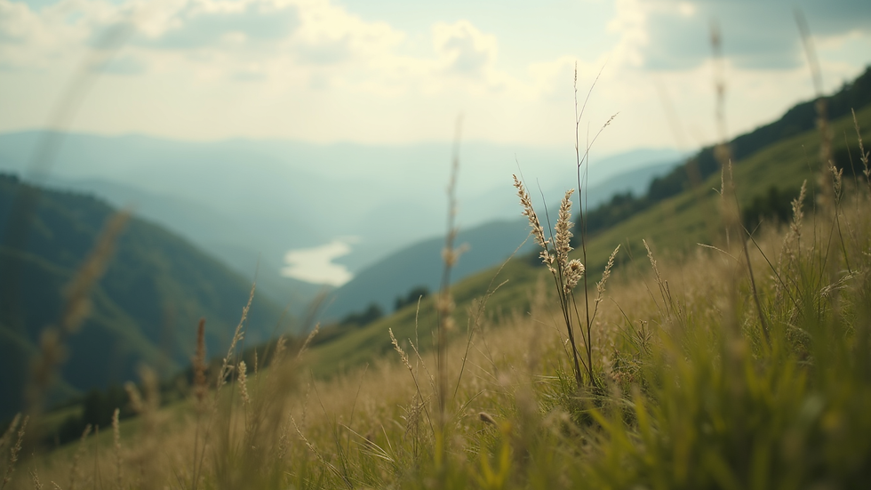 Close-up view of a serene landscape during a spiritual retreat