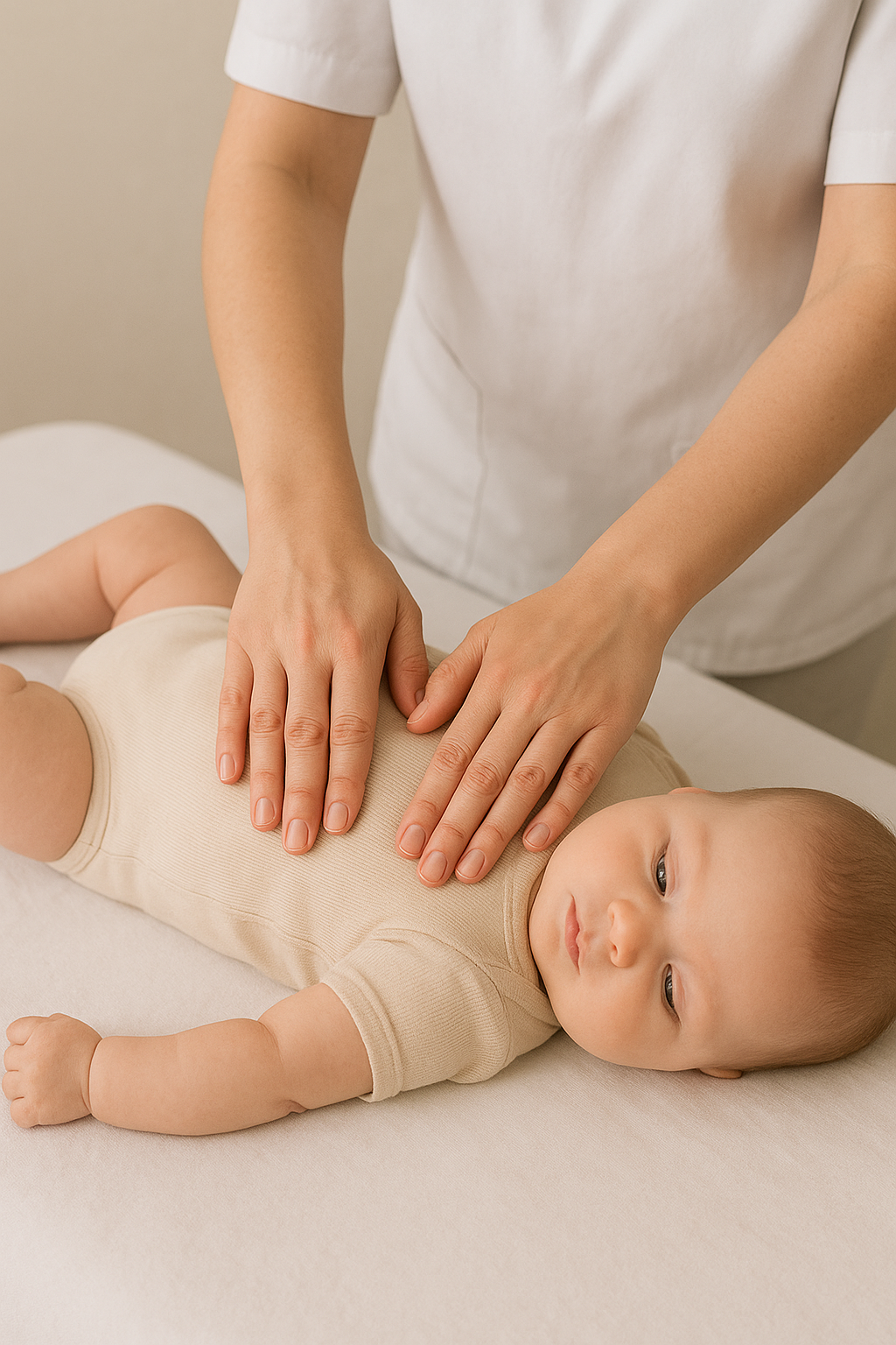Séance d'étiopathie jeun enfant