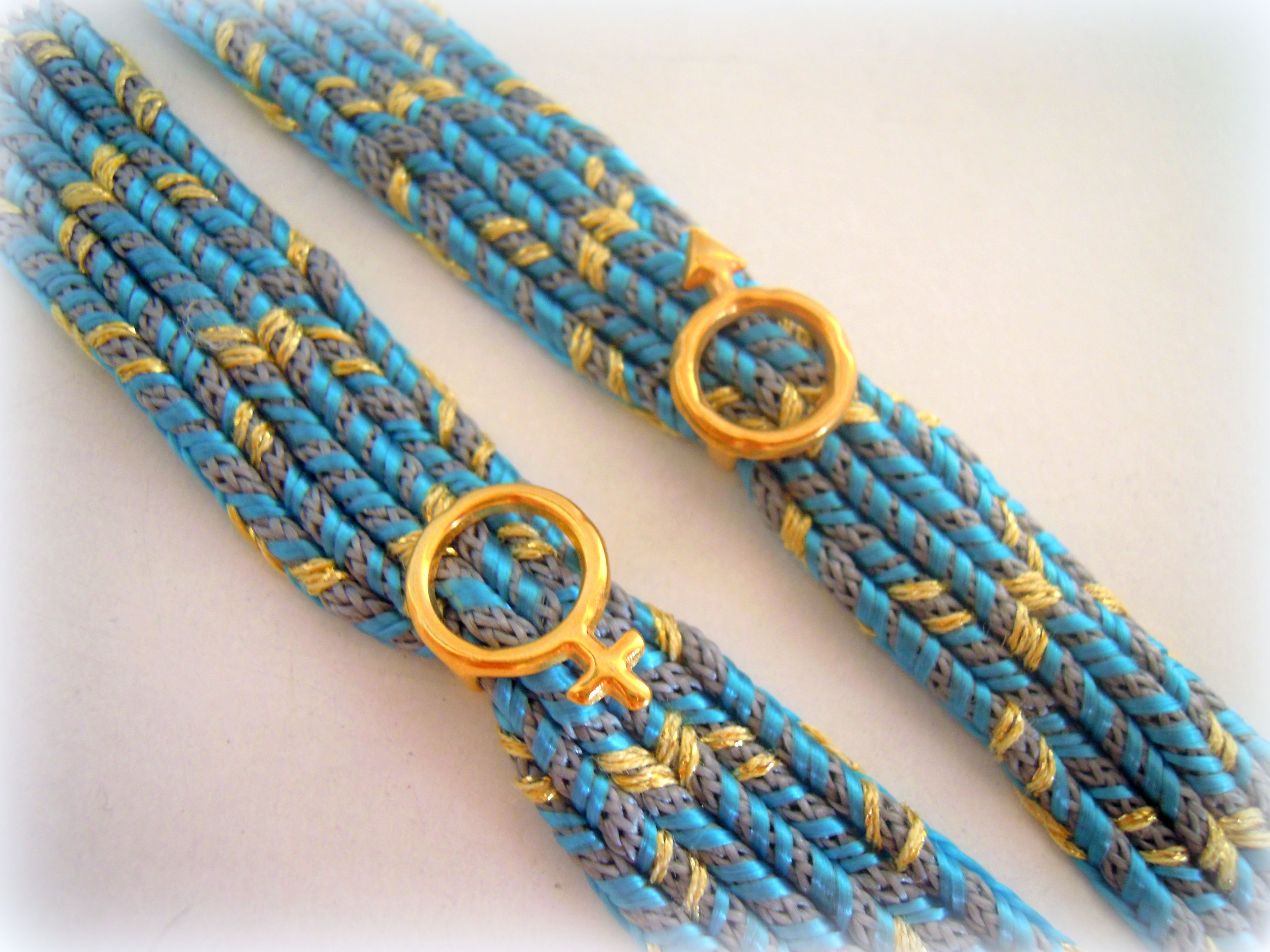 Man & Woman Ribbon Bracelet