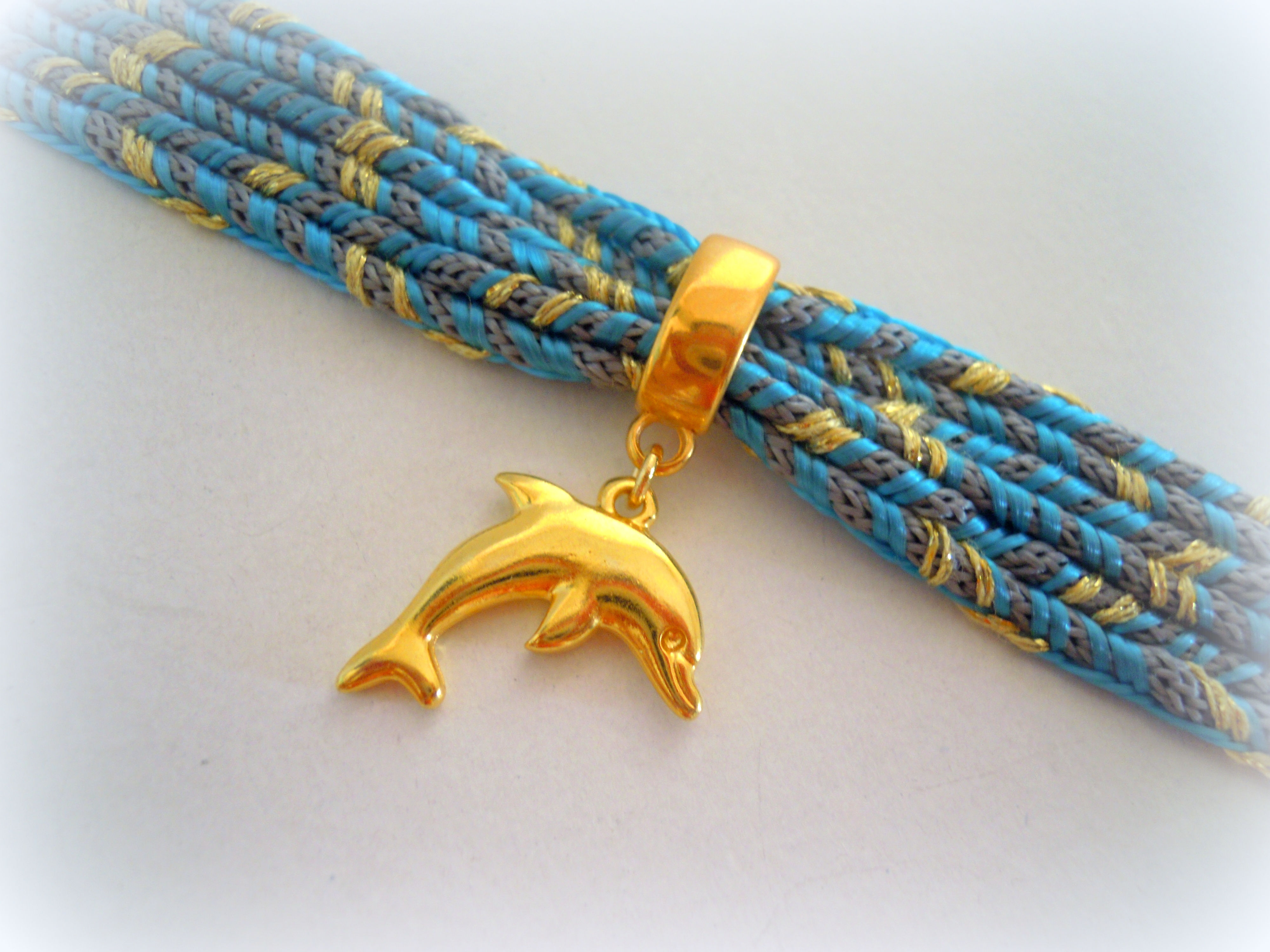 Dolphin Ribbon Bracelet