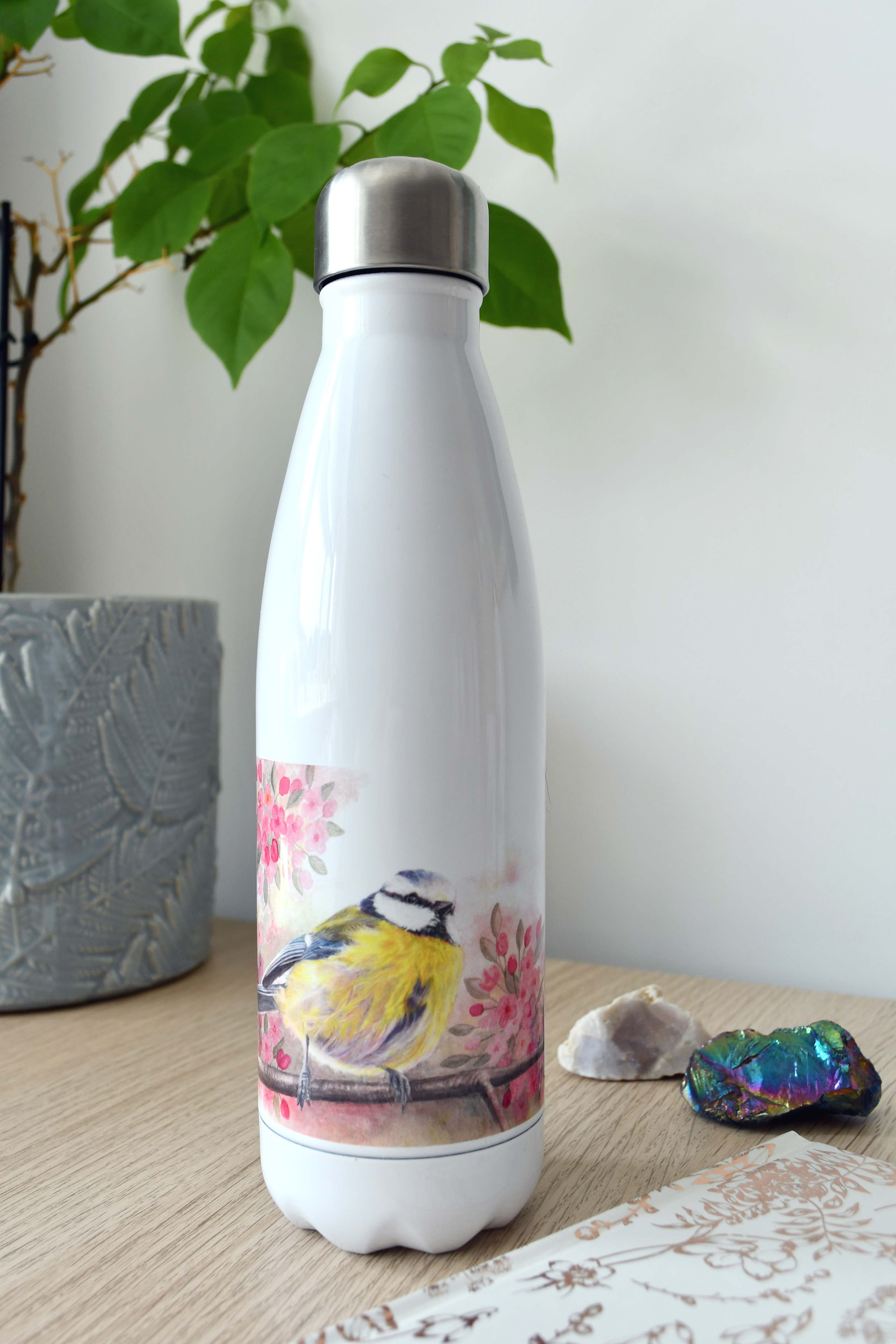 Bluetit & Blossom Water Bottle