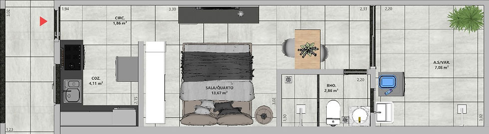 Planta Térreo 29,58m²