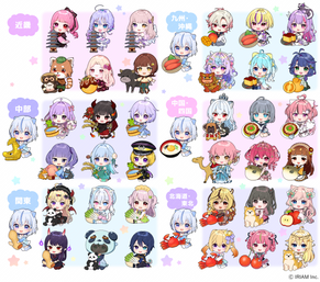 『IRIAM』様 公式イベント ちびキャライラスト