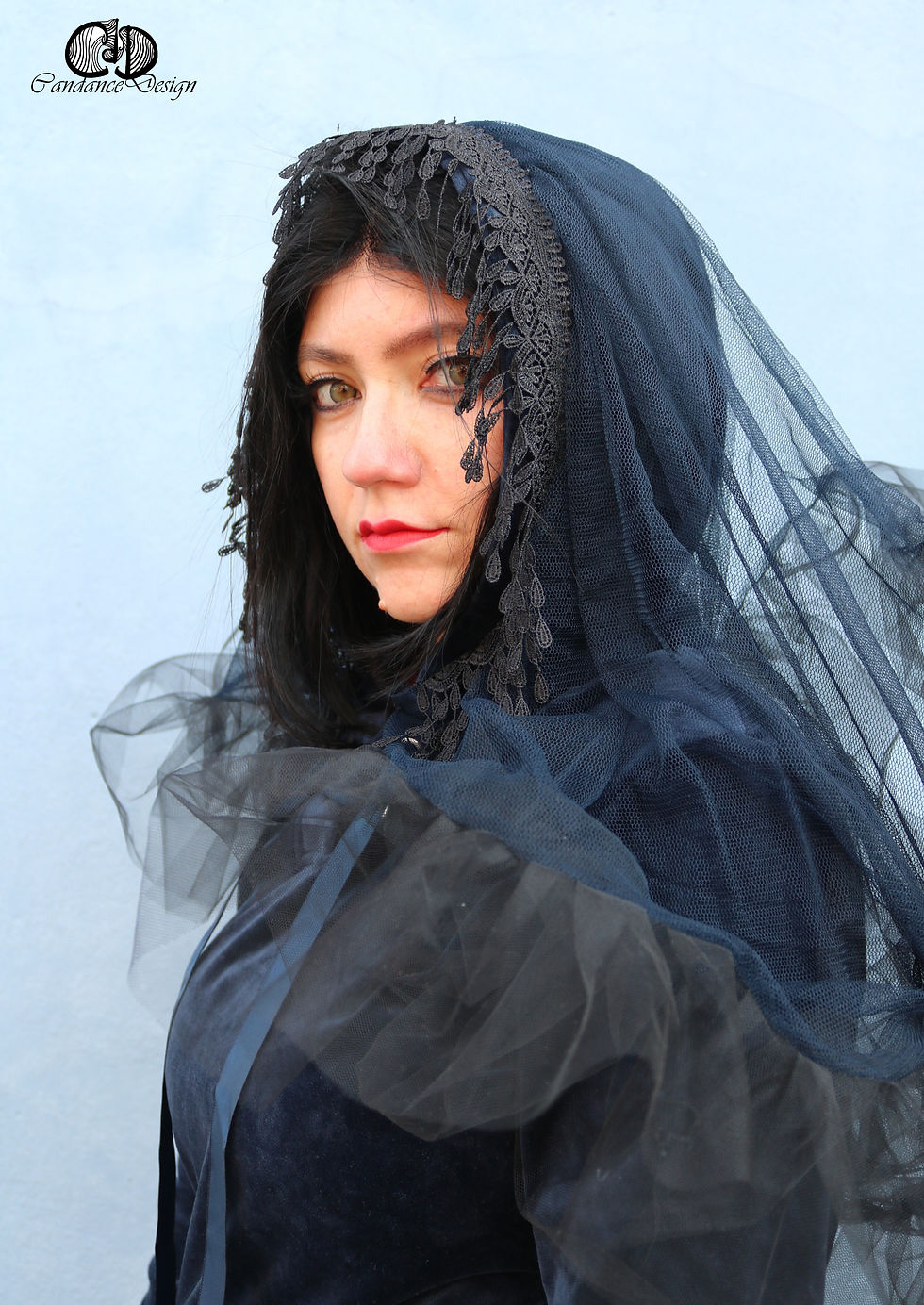 Miniaturbild: Gothic Samtkleid