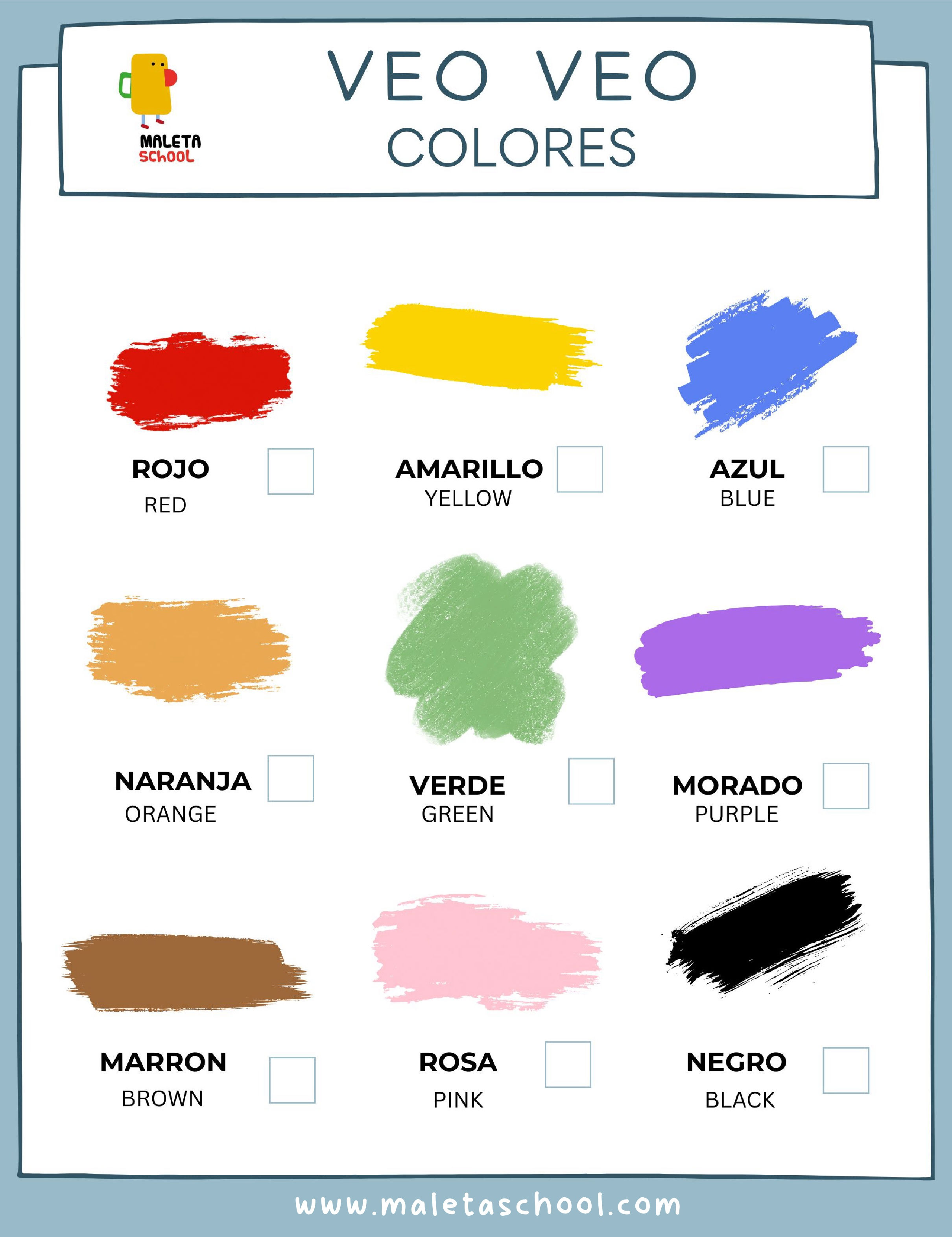 VEO VEO COLORES - COLORS -