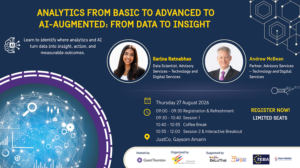 SweCham x Grant Thornton Analytics Workshop