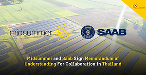 Midsummer and Saab Sign Memorandum of Understanding for Collaboration in Thailand