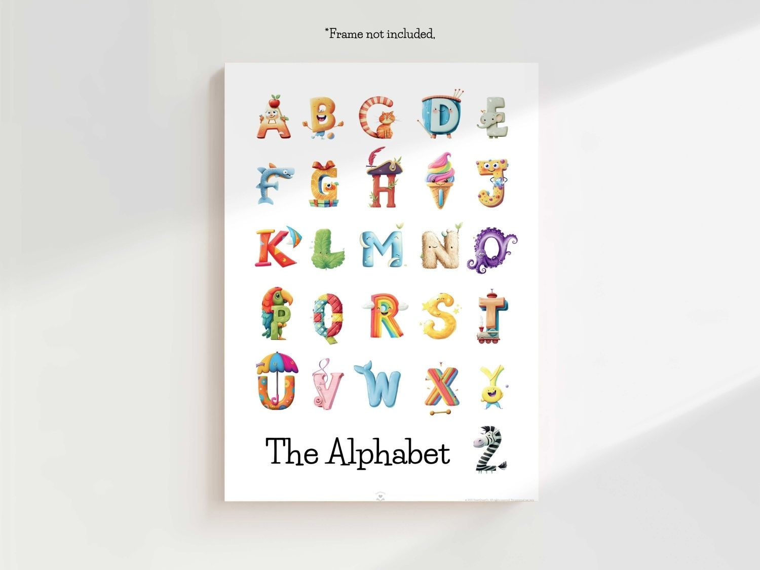 The Alphabet Print – Educational Poster (A2)