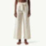 High-Waisted Linen Pants