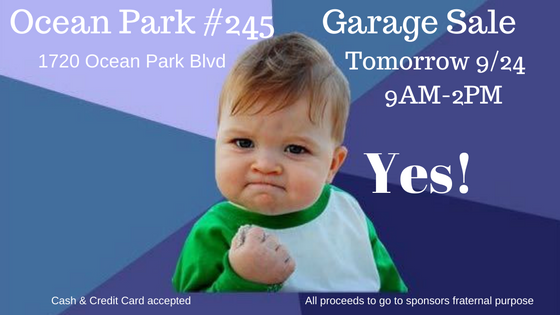 Garage Sale tomorrow!!