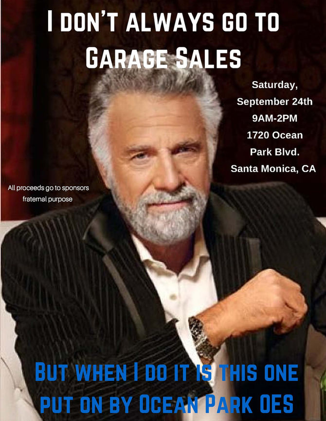 Garage Sale this Saturday 9/24!