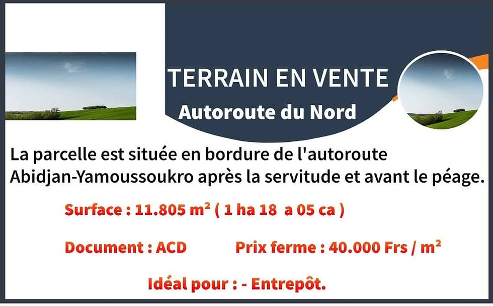 Terrain en vente Autoroute du Nord 11 805 m² idéal entrepôt