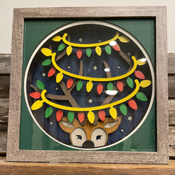 CH - Reindeer Shadow Box