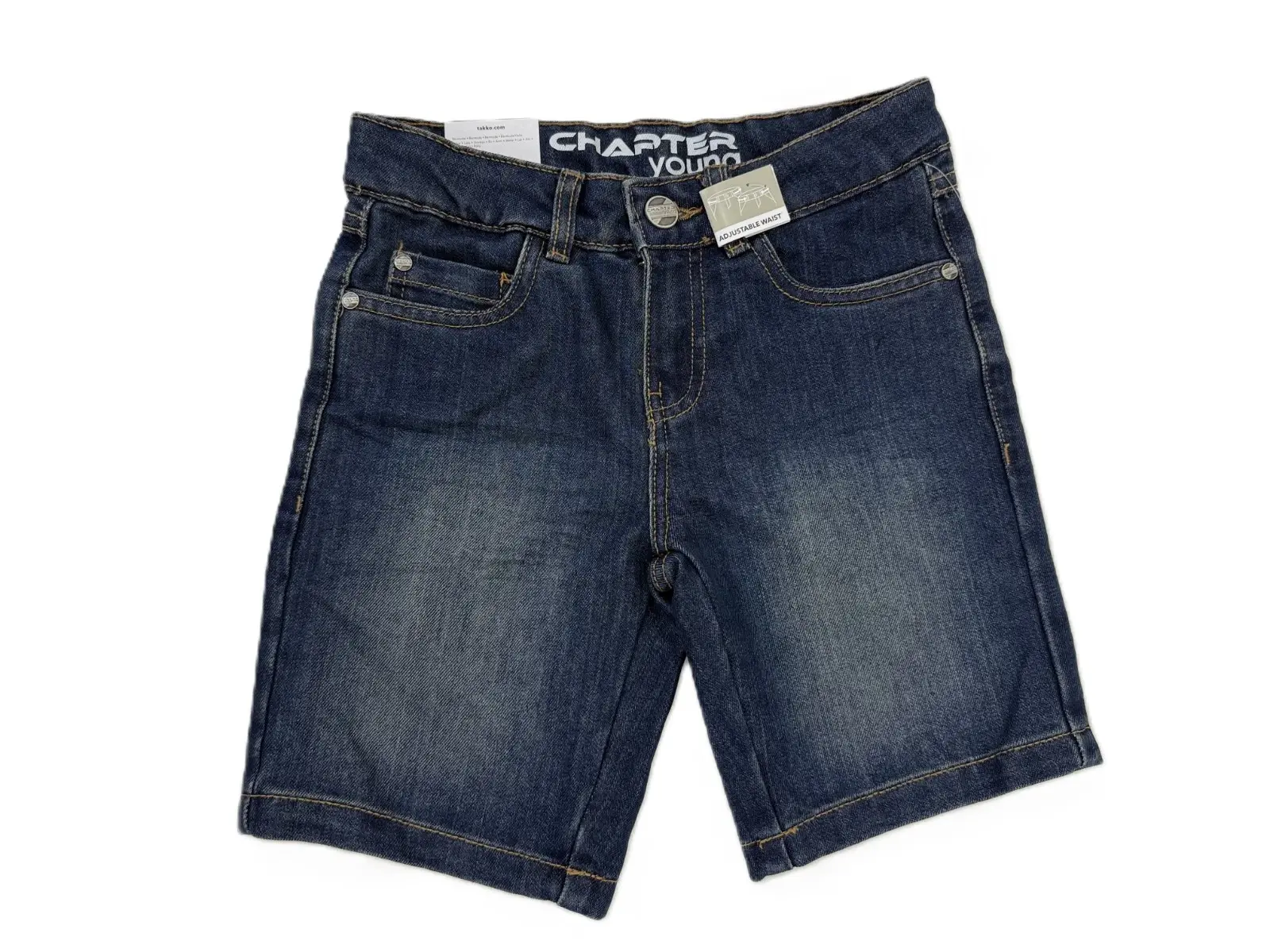 Chapter Young Kinder Jungen Jeansshorts Bermuda Shorts Gr. 134 dark blue denim