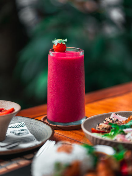 Juice at Dedaara Eateries at AnandaDara Ubud