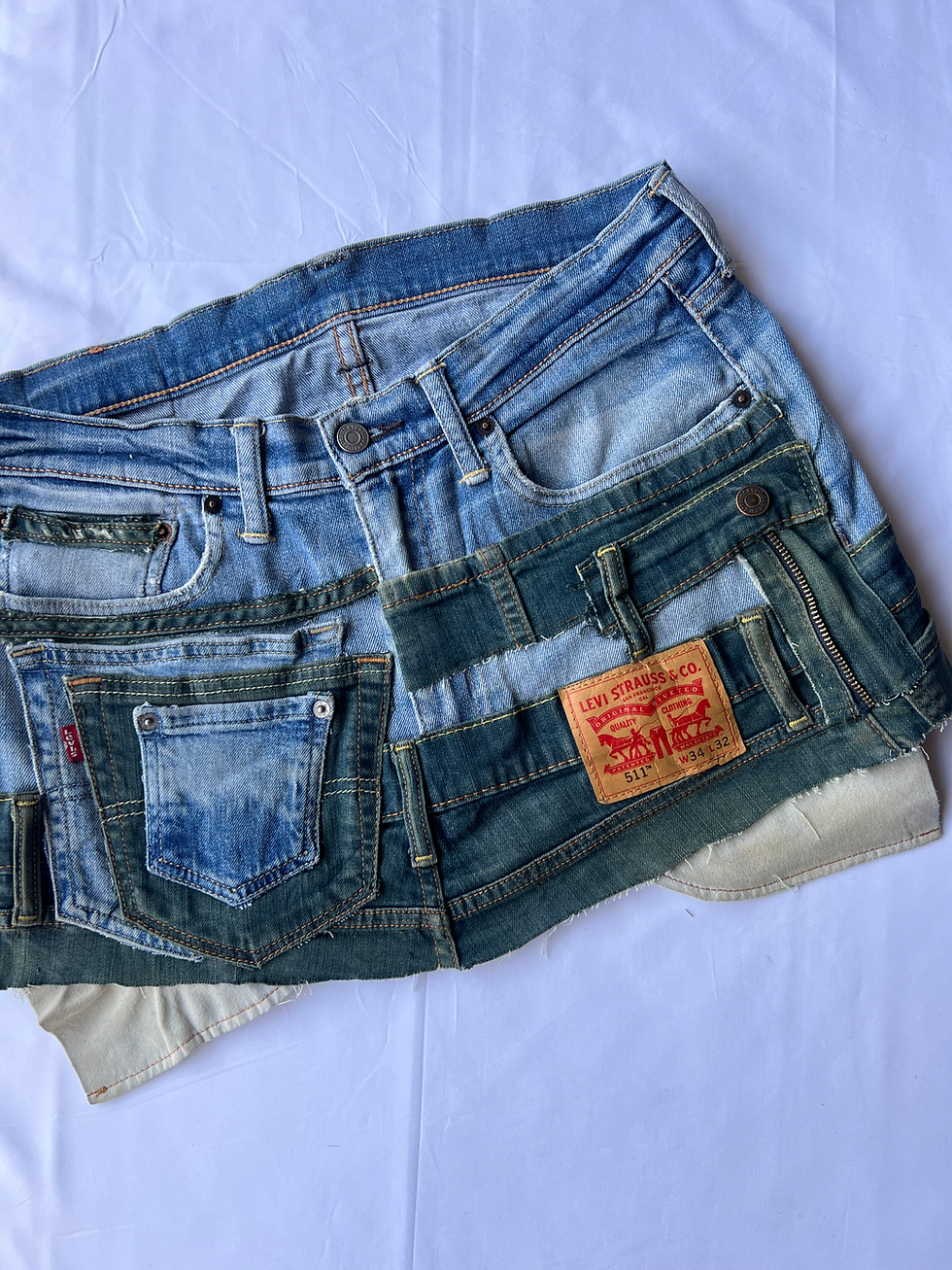 Miniatura: Levis Jeans Reworked Skirt UK 16