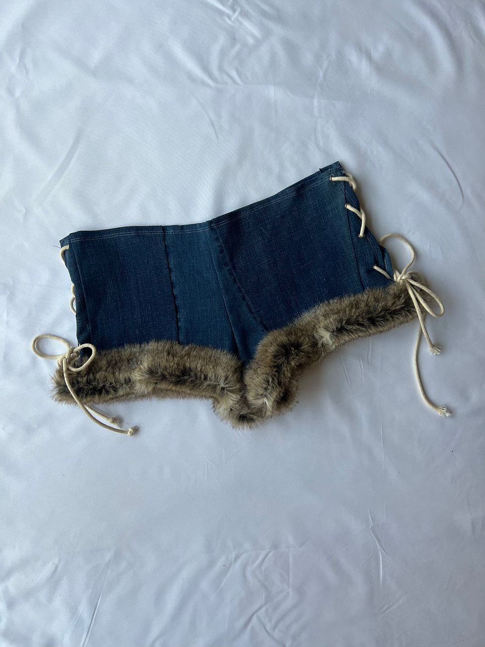 Thumbnail: Denim Fur Shorts