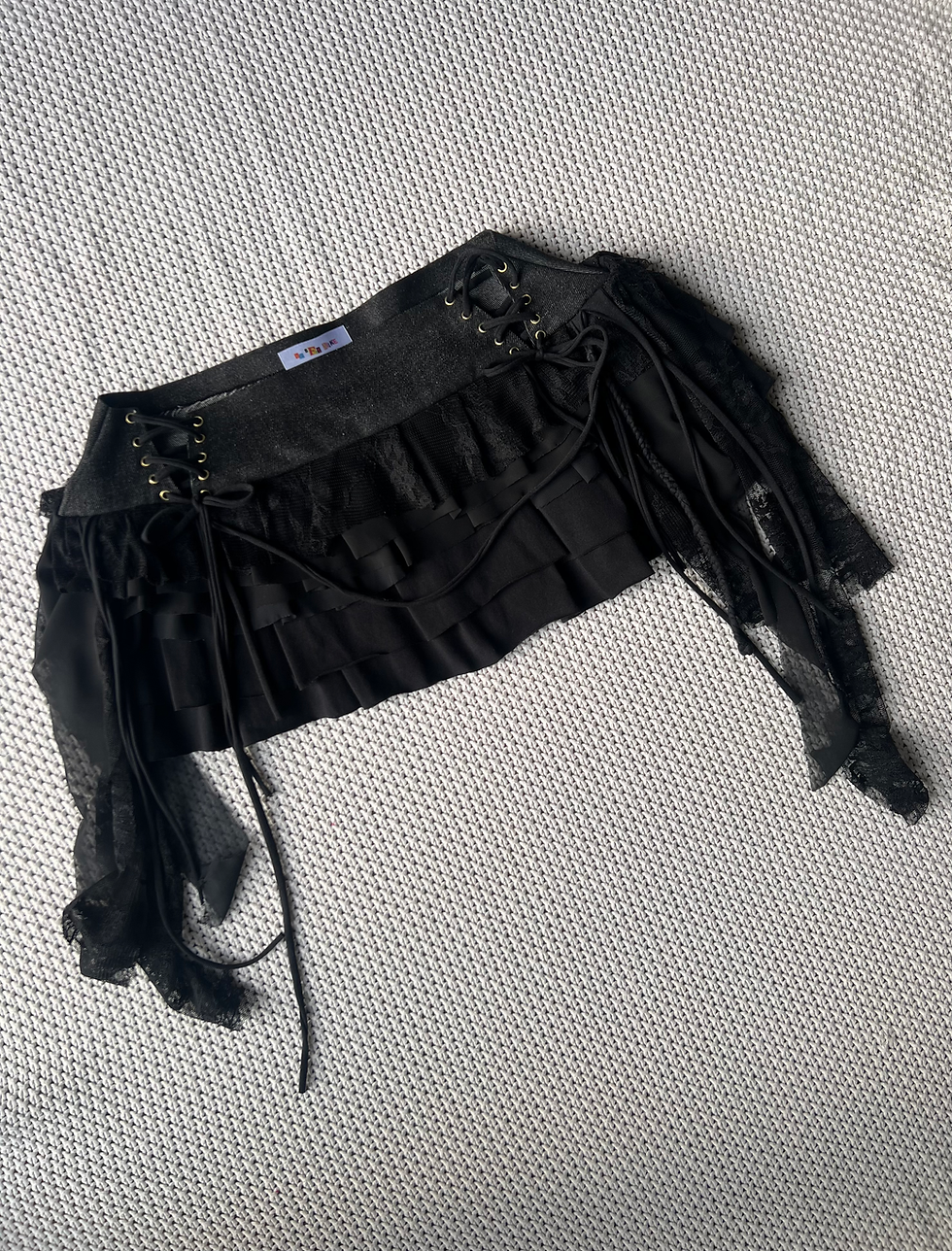 Miniature : Black Ruffle Skirt